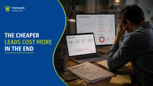 Low cost per lead high cost per award.