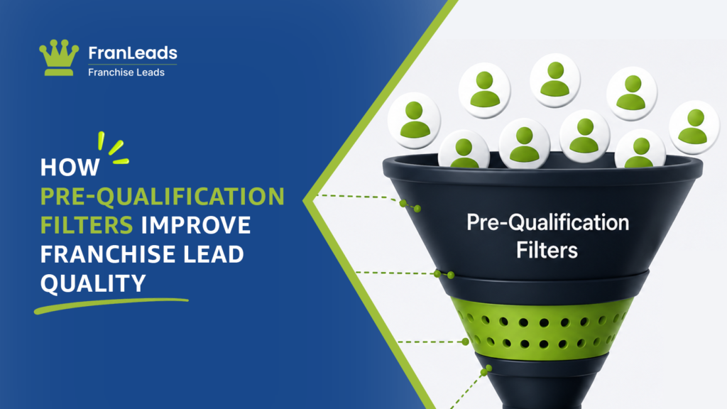 Pre qualification filters improve franchise lead quality.