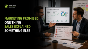 Marketing and sales messaging mismatch franchise leads.