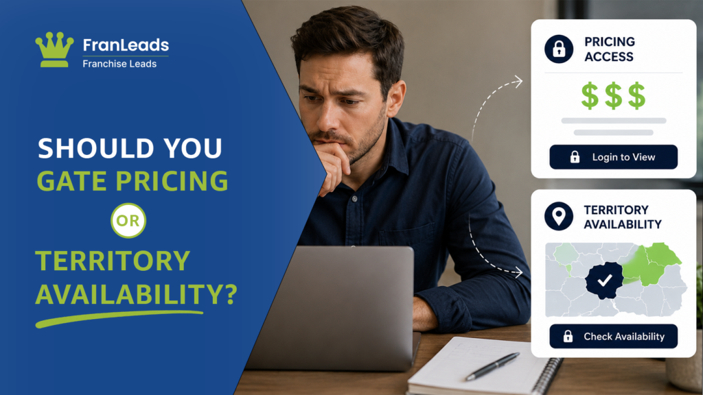 Gate pricing or territory availability franchise.