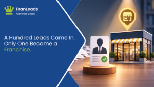 Franchise lead funnel narrowing to one award.