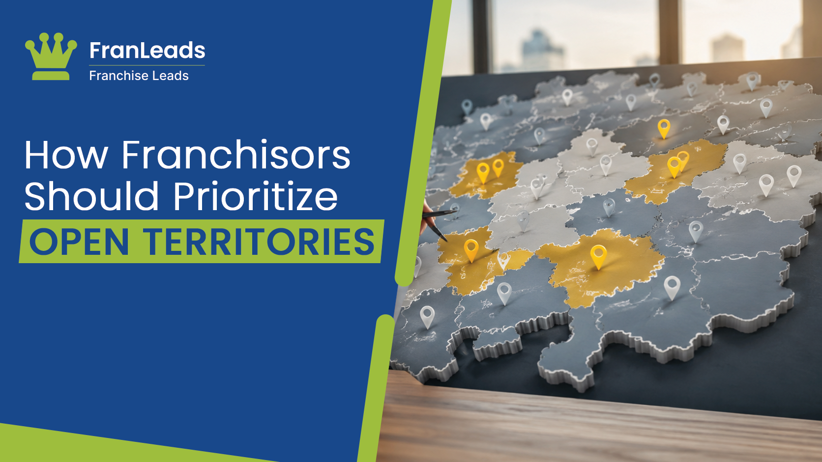 Map of franchise territories ranked and color-coded by growth priority.